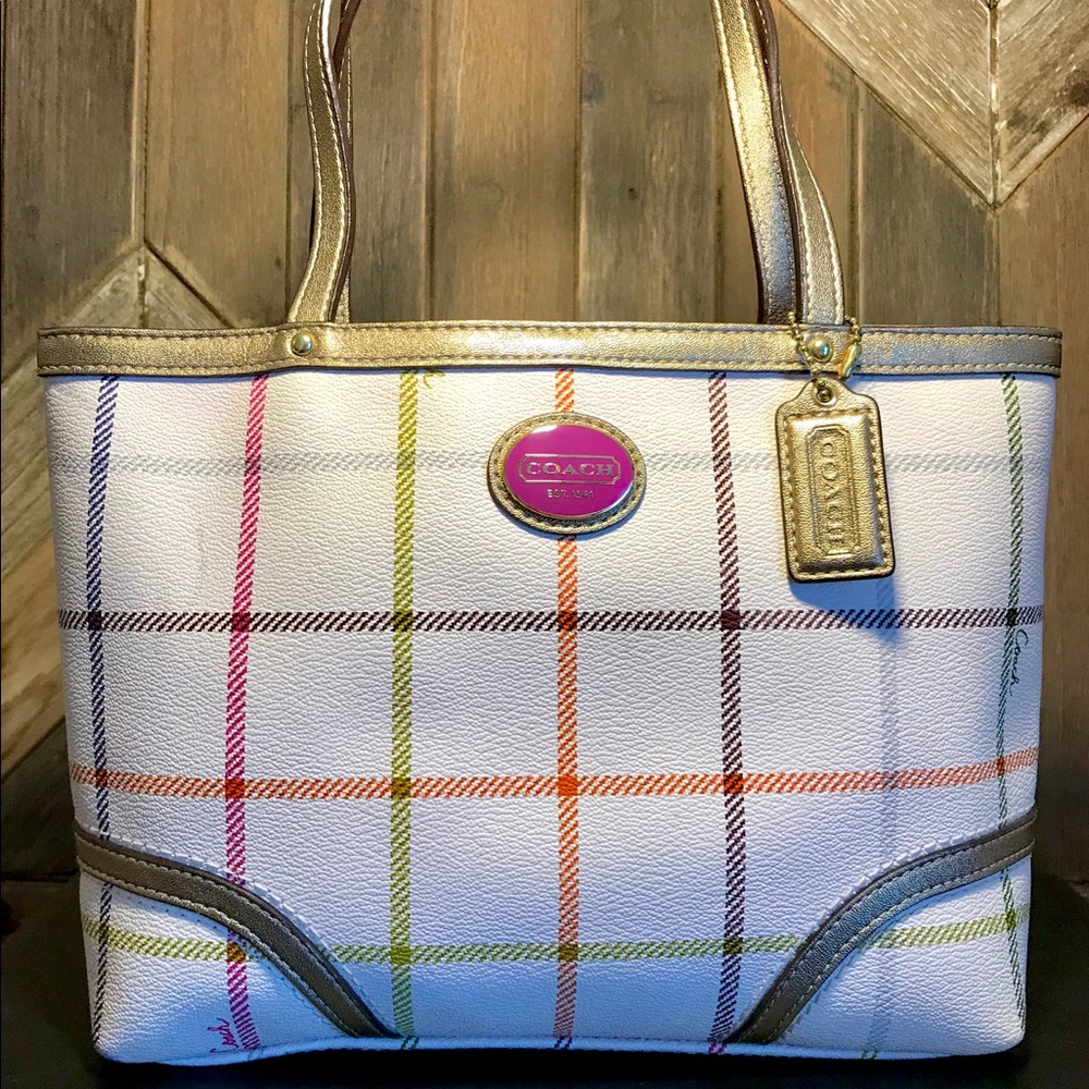 Coach Tattersall Mini Tote